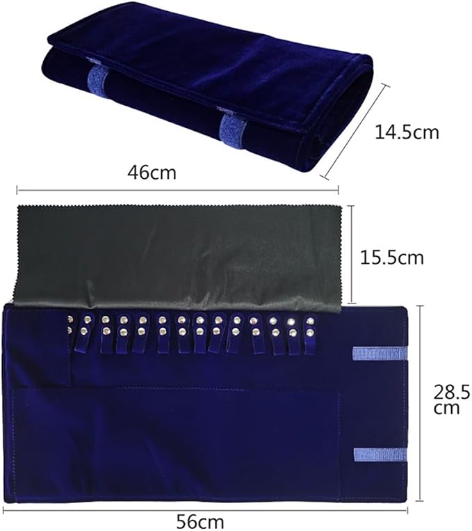 Velet Travel Jewelry Case Roll Bag Organizer - Image 5