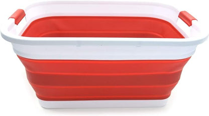 SAMMART 41L Collapsible Plastic Laundry Basket-Foldable Pop Up Storage by SAMMART