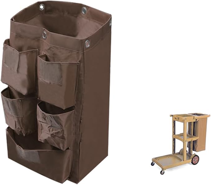 Large Capacity Waterproof Janitorial Cart Bag by HYFTHOME