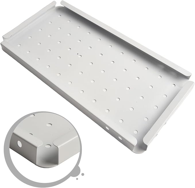 Storage Pegboard for Wall Organization, 14.2" X 7.1" Magnetic-Friendly Steel - Image 8