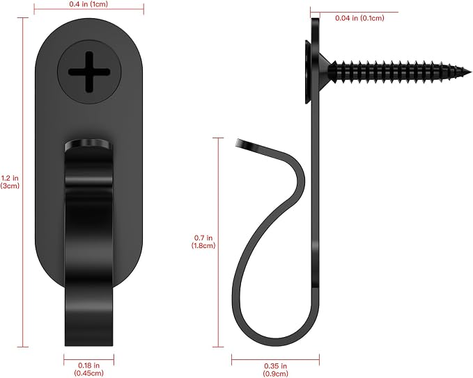 Lewufe String Lights Hanger Hooks Stainless Steel, Outdoor Screw Hooks - Image 4