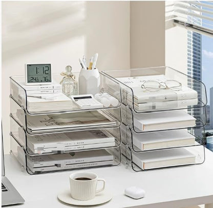 4-Tier Transparent Desktop Organizer - Image 2