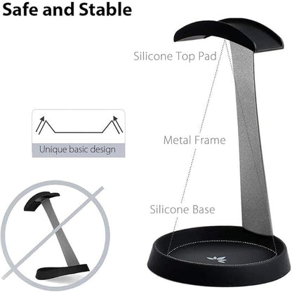Avantree HS102 - Metal & Silicone Headphone Stand Hanger - Image 2