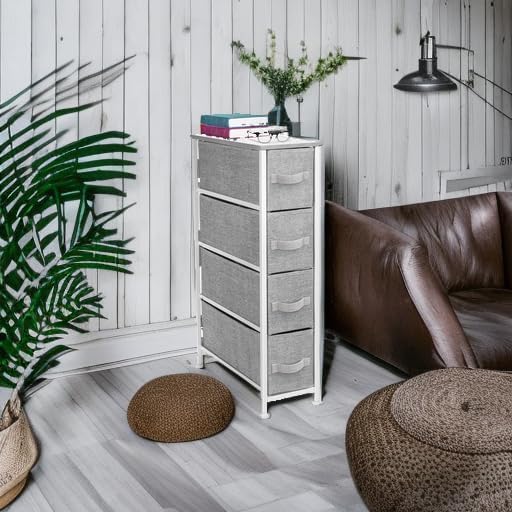 Sorbus Narrow Dresser with 4 Drawers - Image 5