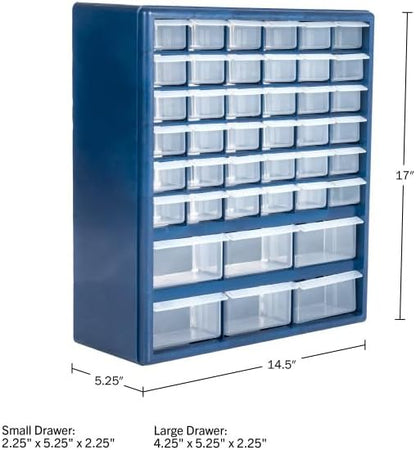 Plastic Storage Drawers – 42 Compartment Organizer – Desktop or Wall Mount - Image 3