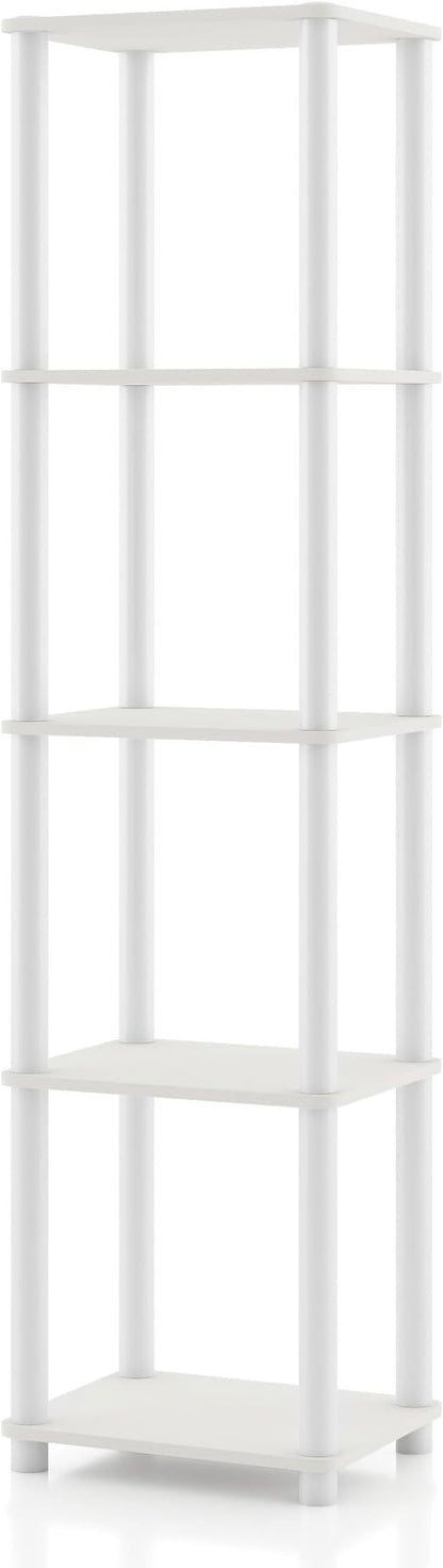 Homes: Inside + Out Apexa Modern 5-Tier Narrow Shelving Units, Collectibles by HOMESInsideOut