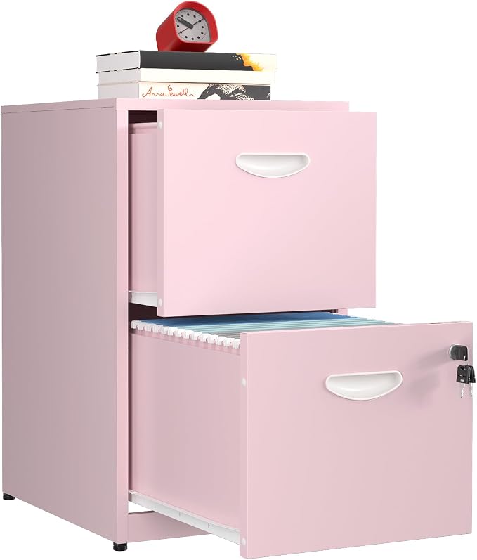 2 Drawer File Cabinet with Lock, Metal Vertical File Cabinets, Steel Light Duty by MetalMax