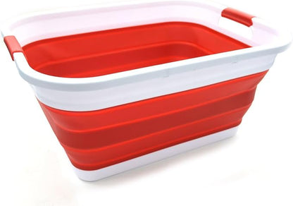 SAMMART Set of 2-41L Collapsible Plastic Laundry Basket-Pop Up Storage - Image 4