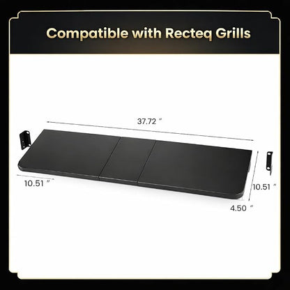 QuliMetal Front Shelf for Recteq Deck Boss 800, Folding Front Grill Table - Image 2