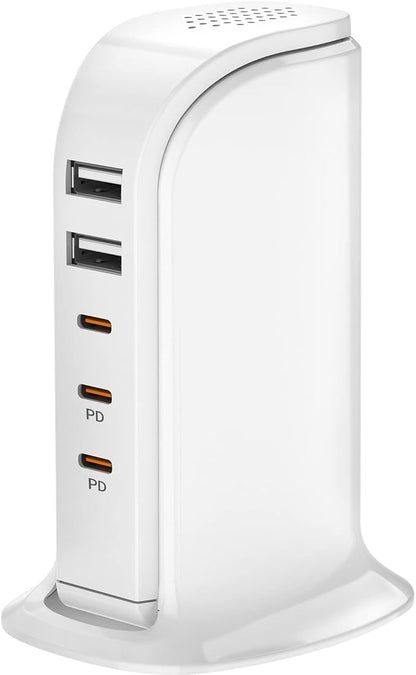 USB C Charger Block Multiport Upoy, Upgrade Charging Station by TechGadgetsInYourMind