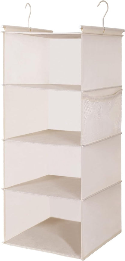 MAX Houser 4 Tier Shelf Hanging Closet Organizer, Space Saver, Closet Hanging by MAXHouser