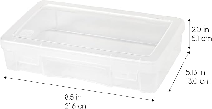 IRIS USA Pencil Case Boxes, |Made in USA|, Plastic Bead Organizing Containers - Image 2