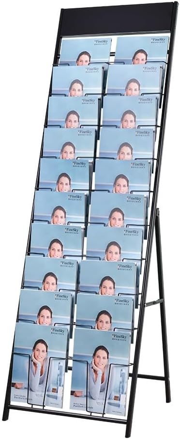 magazine display stand Double A4 width 10 layer brochure display stand by Kroey