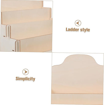 Stylish Wooden Card Display Stand Multi-Functional Tiered Holder - Image 4
