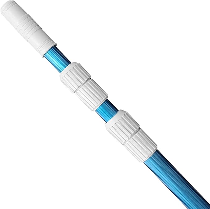 POOLWHALE Professional 12 Feet Blue Anodized Aluminum Telescopic Swimming Pool by POOLWHALE