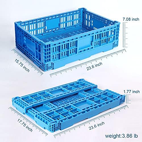 Collapsible Storage Bin/Containe，43 Liter Transfer box, crate Transit storage - Image 3