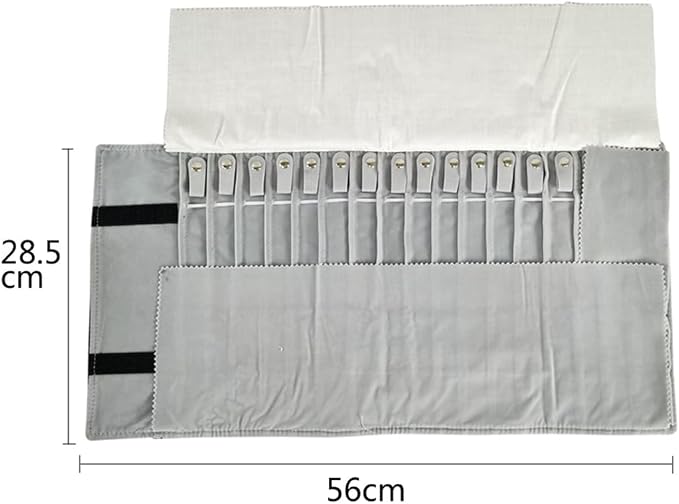 Portable Jewelry Roll Untangled Secure Necklace Travel Storage Bag Displays - Image 8