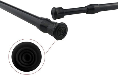 Tension Rods, 4 Pack Adjustable Spring Steel Cupboard Bars Tension Curtain Rod - Image 5