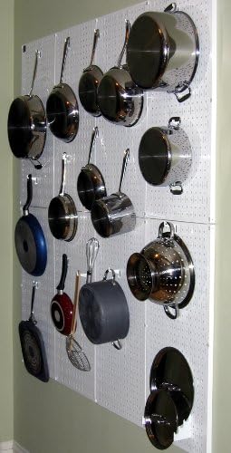 Wall Control Pegboard 32in x 16in White Metal Pegboard Tool Board Panel - Image 9
