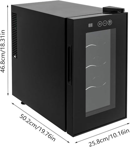 8 Bottle Wine Cooler, Small Wine Fridge Freestanding Wine Fridge - Image 7
