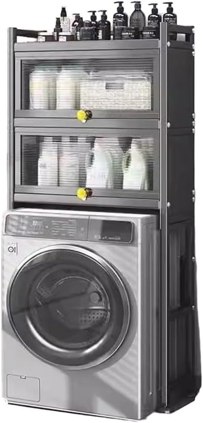 Over Washer and Dryer Storage Shelf Freestanding Laundry Room Organizer Cabinet by Unknown