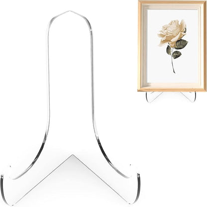 Boloyo 60-Degree Angle Acrylic Plate Display Stand, 3 Inch 2PC Clear Acrylic by BoloyoAcrylicDisplayEasel