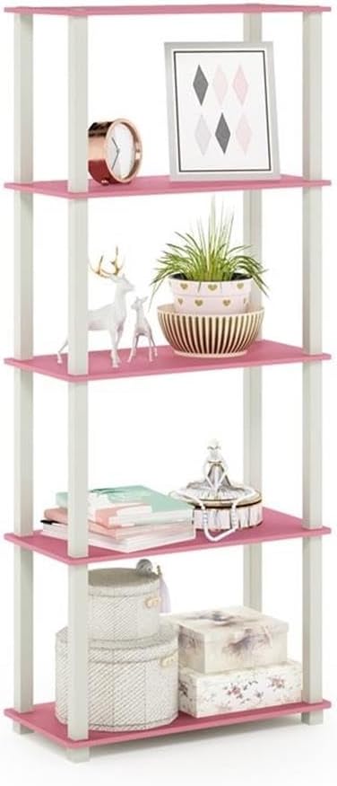 Furinno Turn-N-Tube 5-Tier Multipurpose Shelf / Display Rack / Storage Shelf / by Furinno-FitsYourSpaceFitsYourBudget