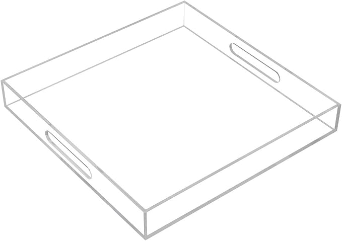 Clear Sturdy Acrylic Serving Tray by KEVLANG