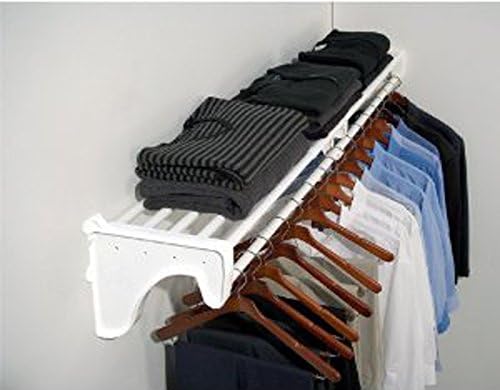 EZ Shelf - Closet Shelf with Hanging Rod - 64.3-119” Expandable, Closet Shelves - Image 7