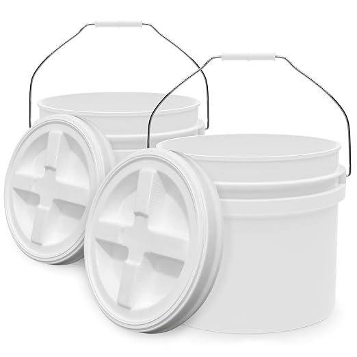3.5-Gallon White Bucket Pail by EconoHome