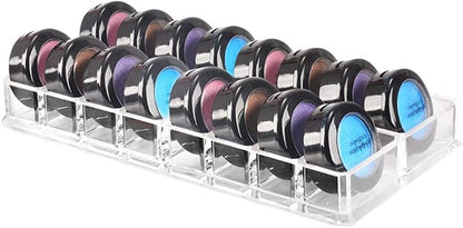 Acrylic Eyeshadow Makeup Organizer 16 Space Cosmetic Storage Container Clean - Image 5