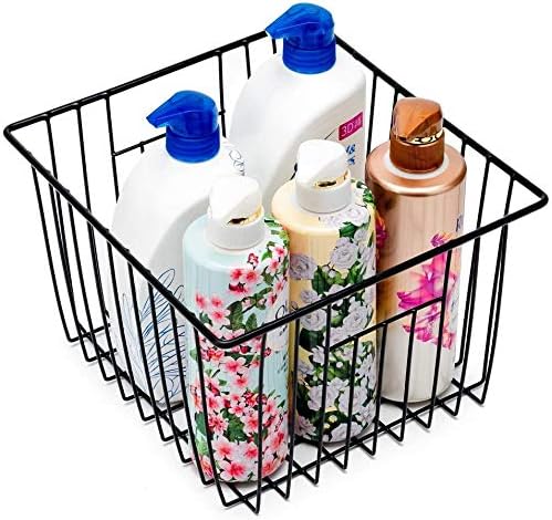 Slideep Wire Metal Basket Bin Storage Baskets Modern Farmhouse Food, Fruits - Image 3