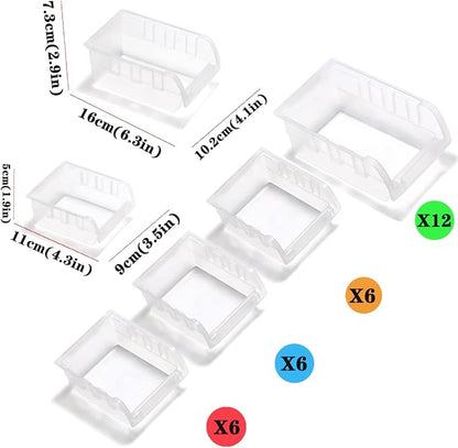 Transparent Garage Organizer Bins - Image 3
