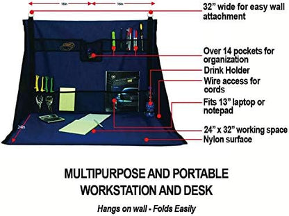 Mini Portable Standing Desk, Work Station, Storage - Image 3