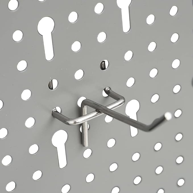 Wall-Mounted Peg Boards 4-Pack 15.7"x22.8" Steel - Image 8