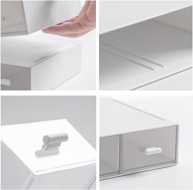 Desk Organizer-Stackable Storage Drawers, Desk Drawer Organizer Perfect - Image 4