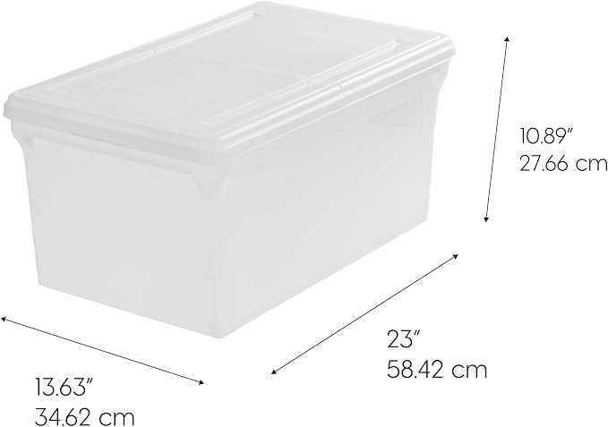 IRIS USA 4-Pack Snap File Box - Image 2