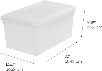 IRIS USA 4-Pack Snap File Box - Image 2