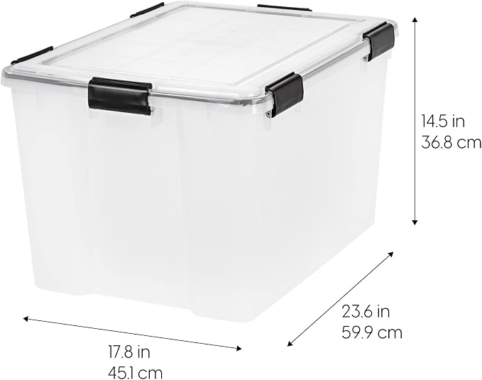 IRIS USA WeatherPro 74 Qt Storage Bins - Image 2