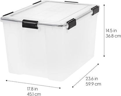 IRIS USA WeatherPro 74 Qt Storage Bins - Image 2