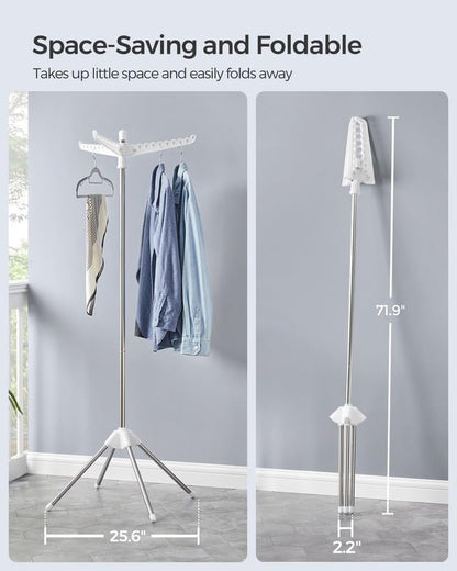 SONGMICS Clothes Drying Rack, 59-Inch Folding Laundry Drying Rack - Image 3