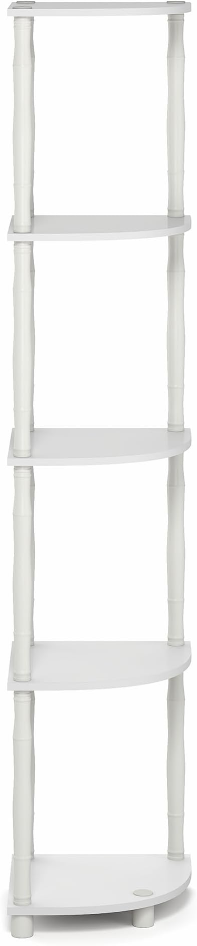 Furinno Turn-N-Tube Storage Shelves, 5-Tier Open Frame Book Shelf, Standing - Image 8