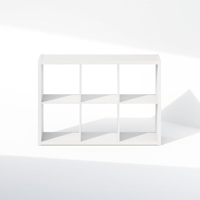 Furinno Cubic Extra Thick 6-Cube Closet Organizers and Storage, Open Shelf - Image 8