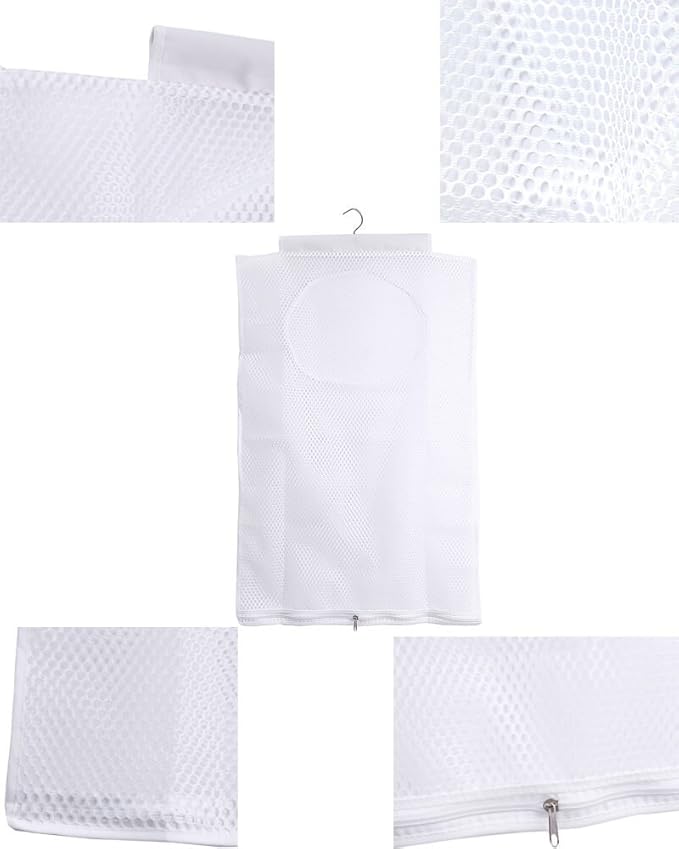 ALYER Breathable Mesh Laundry Hamper, Foldable Hanging Closet Storage Basket - Image 3