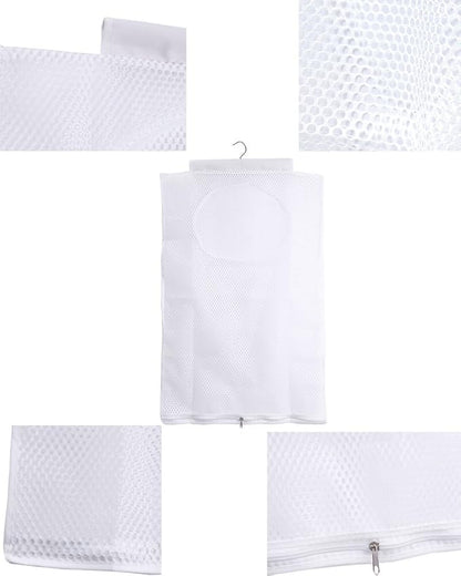 ALYER Breathable Mesh Laundry Hamper, Foldable Hanging Closet Storage Basket - Image 3