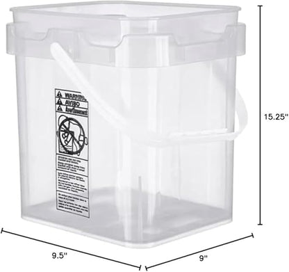 House Naturals Clear Food Grade Made in USA Plastic Bucket - Image 4