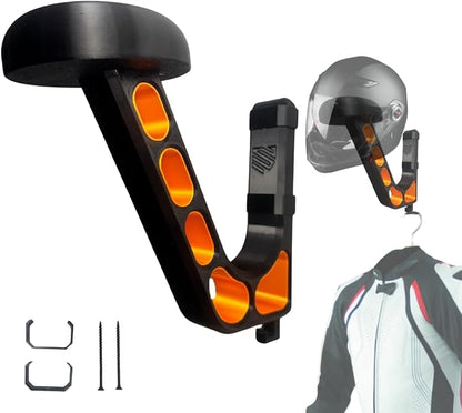 Wall Mounted Helmet Holder – Heavy Duty Motorcycle Helmet Hanger Rack by Unknown