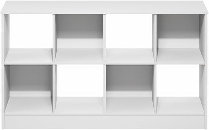 Furinno Jensen Book Shelf, 8-Cube Farmhouse Bookshelf, Display Bookcase - Image 7