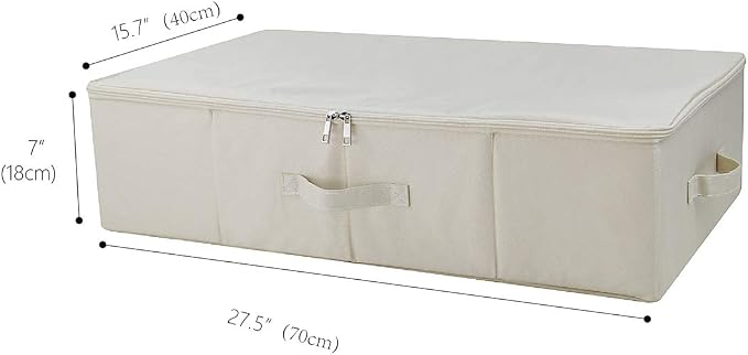 Folding Underbed Shoes Clothes Storage Organizer Basket - Image 3