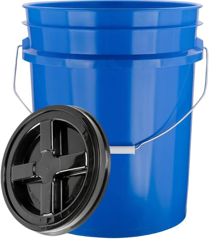 House Naturals 5 Gallon Plastic Blue Food Grade Made in USA Bucket Container - Image 4